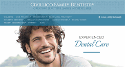 Desktop Screenshot of civillicofamilydentistry.com