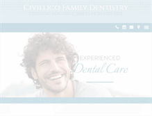 Tablet Screenshot of civillicofamilydentistry.com